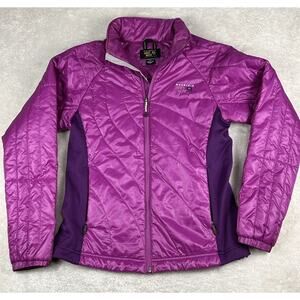 Mountain Hardwear Jacket Womens M Purple Puffer Full Zip Quilted Packable Lite